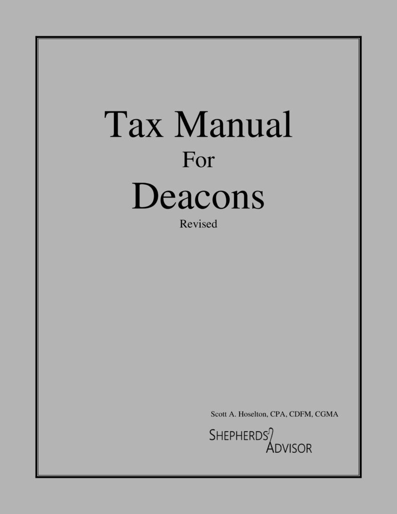 Tax Manual for Deacons